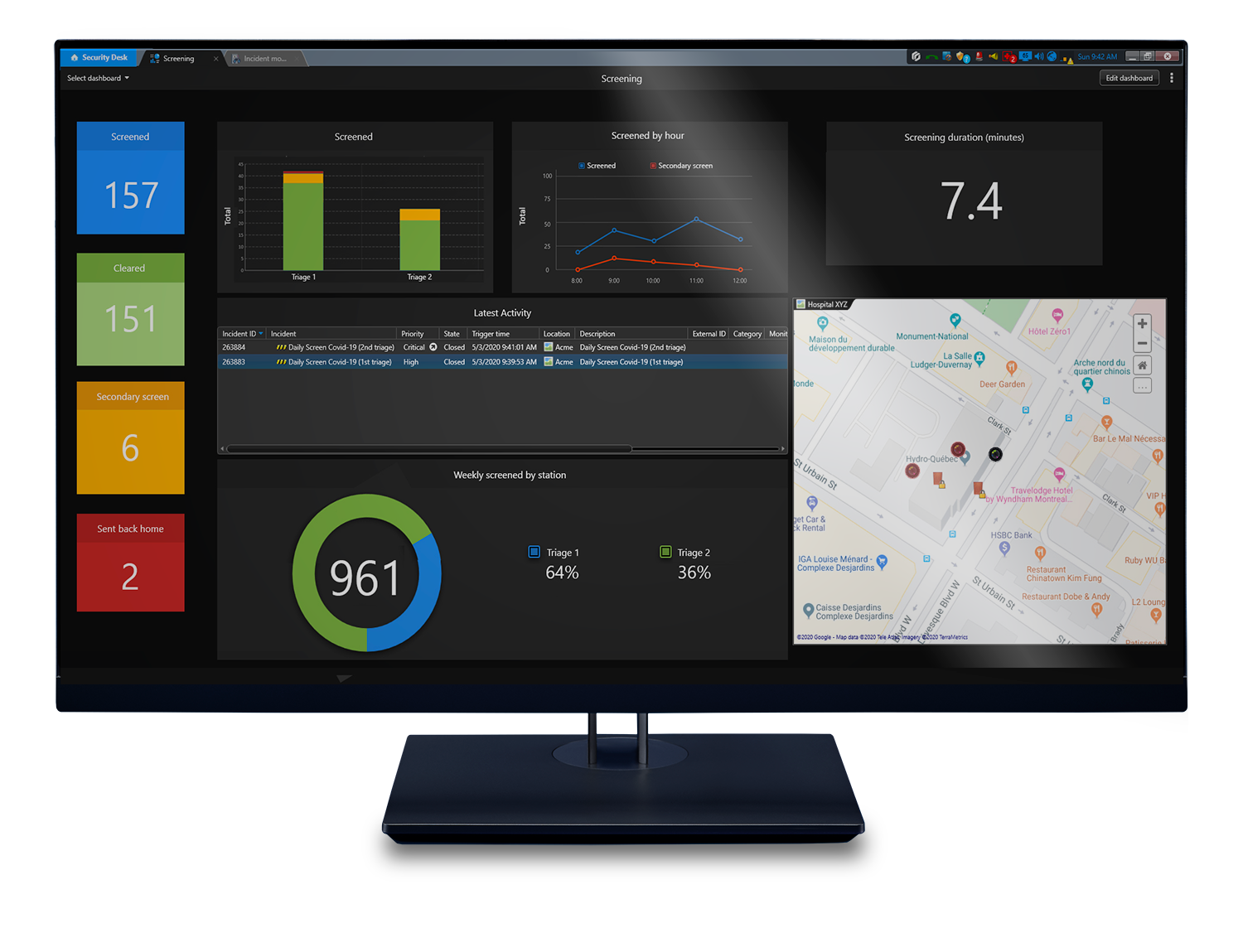 Genetec customers come up with innovative use of Mission Control decision support system to screen employees and visitors