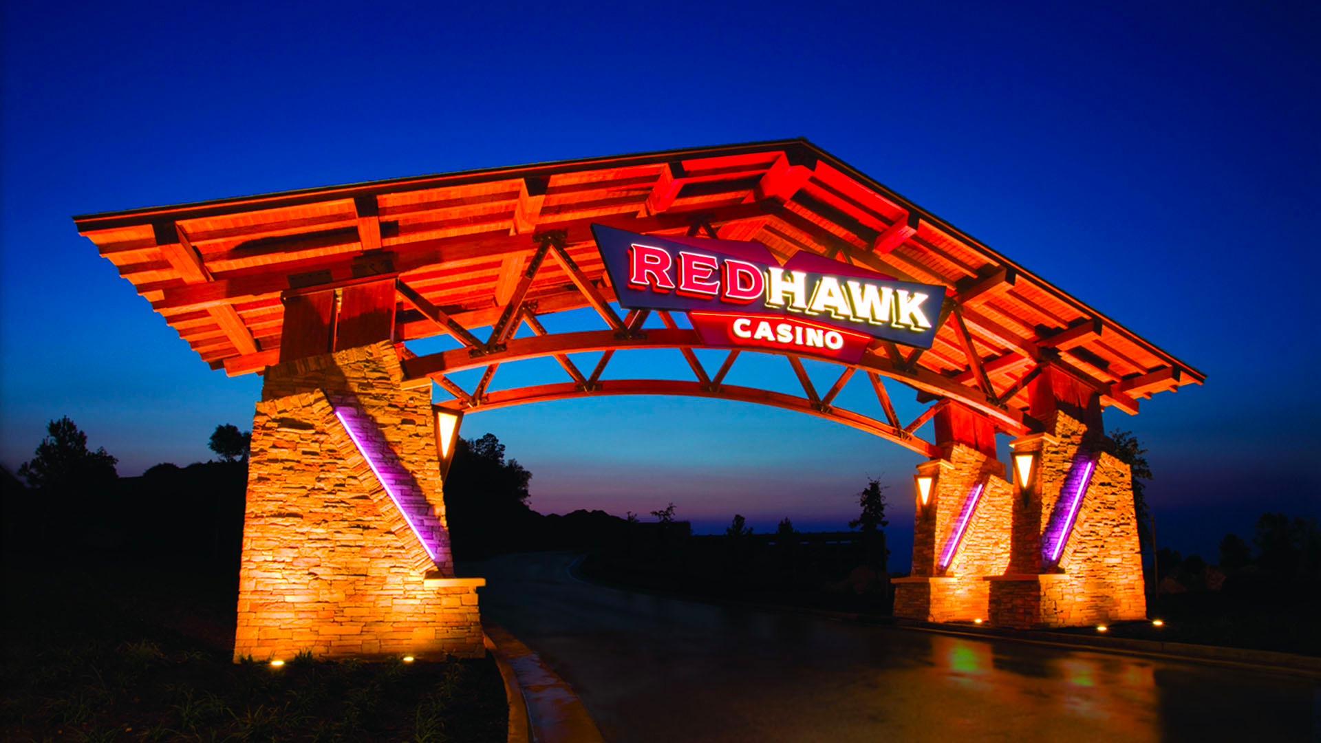 red hawk casino logo ring