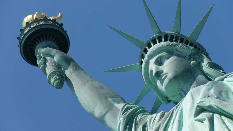 Statue of liberty close up